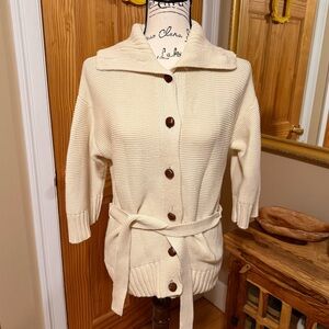 Ralph Lauren Jeans Company 100% cotton cardigan with 3/4 sleeves. Size Small.